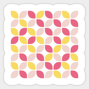 60s Vibe Leaf Pattern Sticker